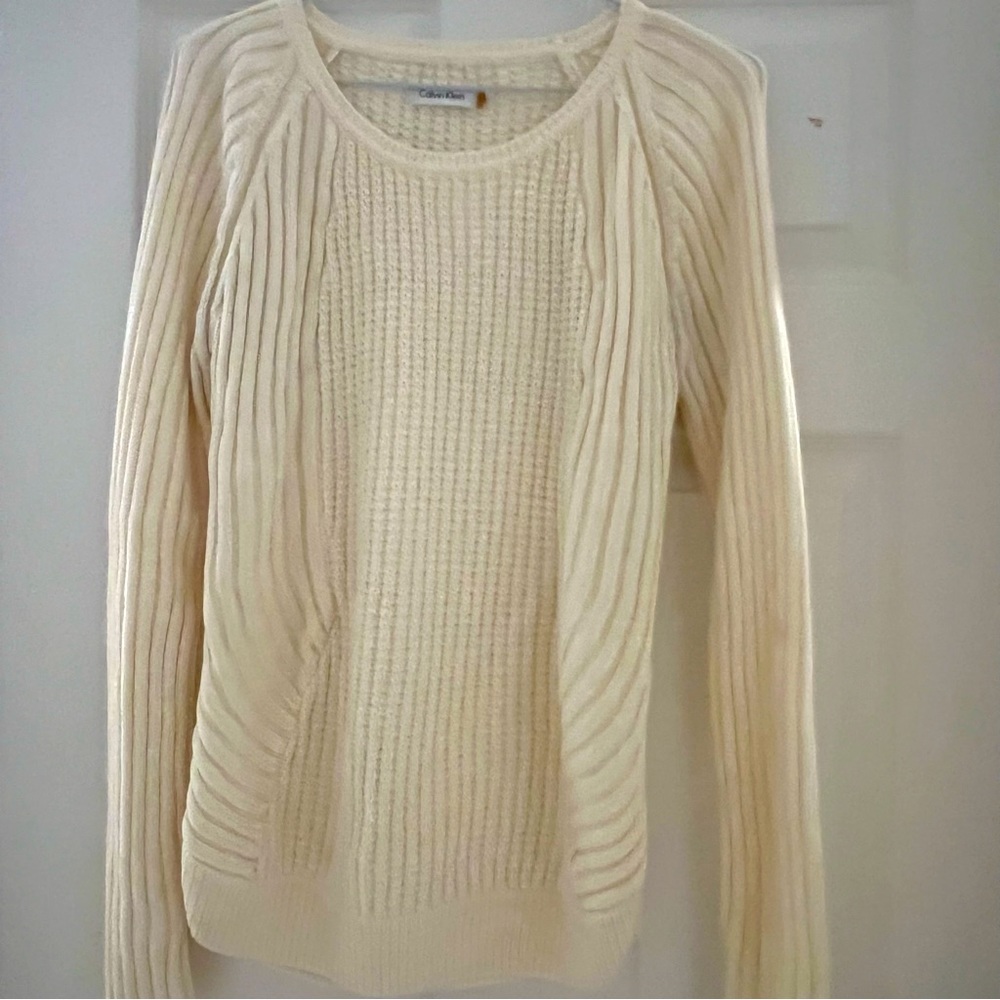 Calvin Klein Women Sweater Off White US L